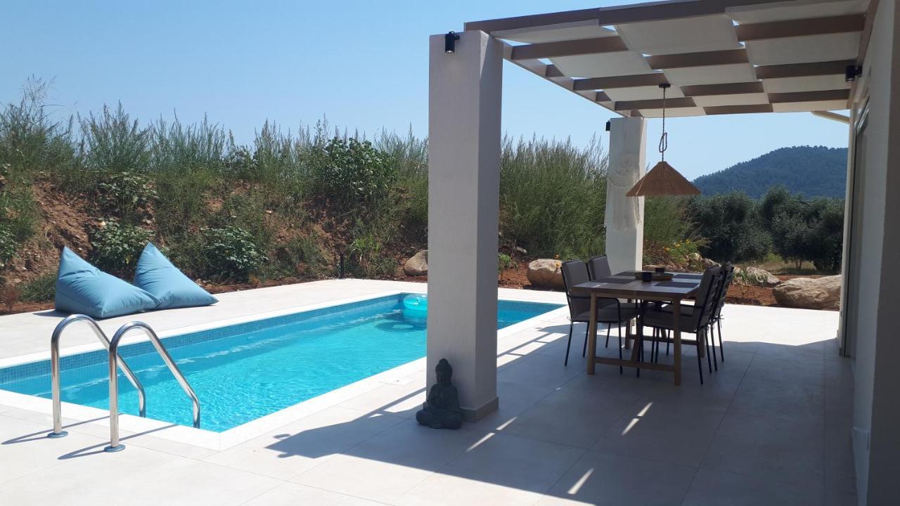 Casa O' - Moderne Villa Mit Grosser Terrasse Und Privatem Swimmingpool Skala Potamia  Ngoại thất bức ảnh