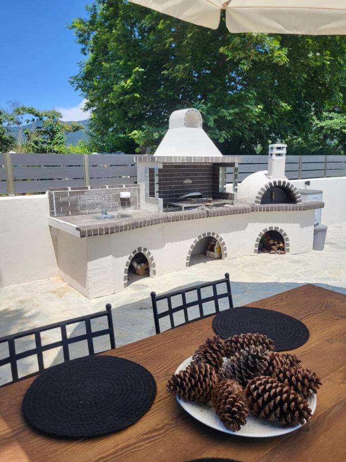 Casa O' - Moderne Villa Mit Grosser Terrasse Und Privatem Swimmingpool Skala Potamia  Ngoại thất bức ảnh